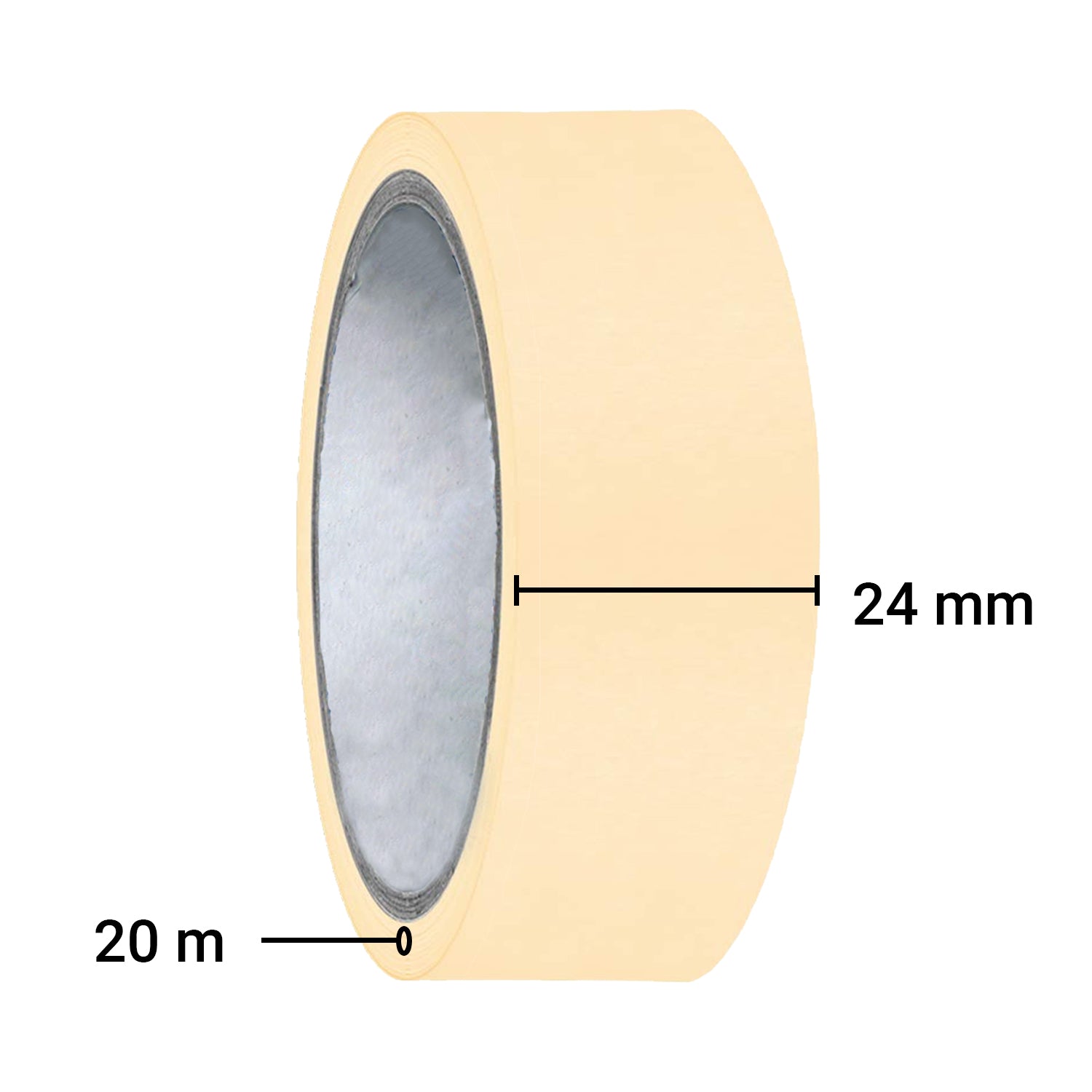 TRENDIKRAFT Masking Paper Tape 1 inch x 20 meters Pack of 1 Roll Best for Carpenter Medical Doctors Plumbers Painters, Wall Safe Labelling Drawing Plasters Tape for DIY Craft Painting on Canvas
