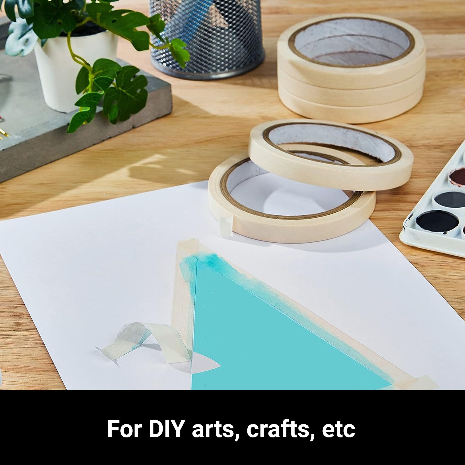 TRENDIKRAFT Masking Paper Tape 1 inch x 20 meters Pack of 1 Roll Best for Carpenter Medical Doctors Plumbers Painters, Wall Safe Labelling Drawing Plasters Tape for DIY Craft Painting on Canvas