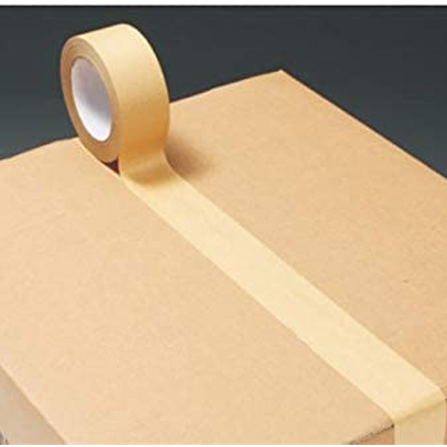 TRENDIKRAFT 2 inch x 50 meter Pack of 1 Brown Kraft Paper Tape for Packing Materials Easy-to-Tear Writable Non-Coated Surface for Sealing and Packaging Use Eco-Friendly and Recyclable