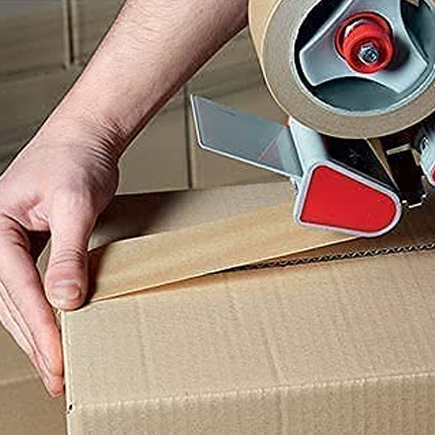 TRENDIKRAFT 2 inch x 50 meter Pack of 1 Brown Kraft Paper Tape for Packing Materials Easy-to-Tear Writable Non-Coated Surface for Sealing and Packaging Use Eco-Friendly and Recyclable