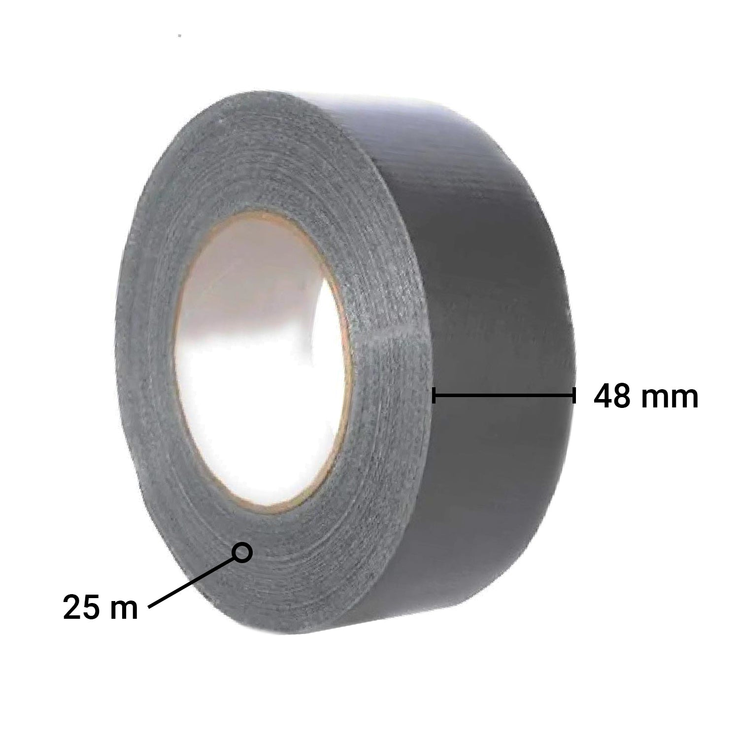 TRENDIKRAFT 48mm x 25 meter Pack of 1 Multipurpose Grey Waterproof Super Adhesive Heavy Duty Duct Tape for Water Leakage in Tank Roof Easy to Tear