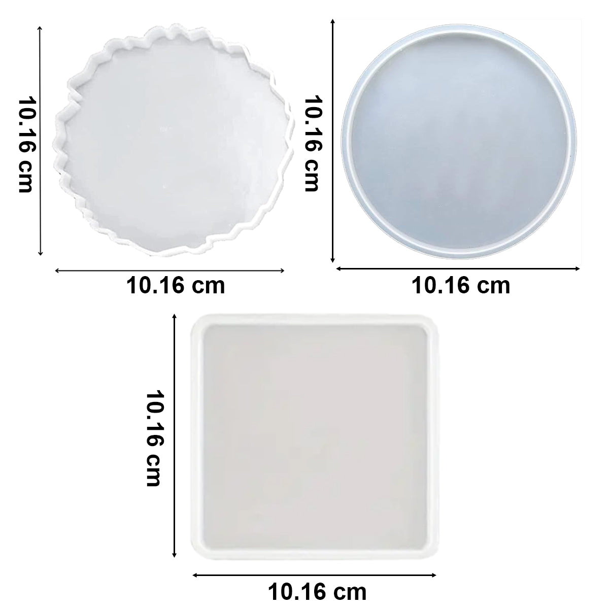 TRENDIKRAFT Twin Coaster Resin Art Kit
