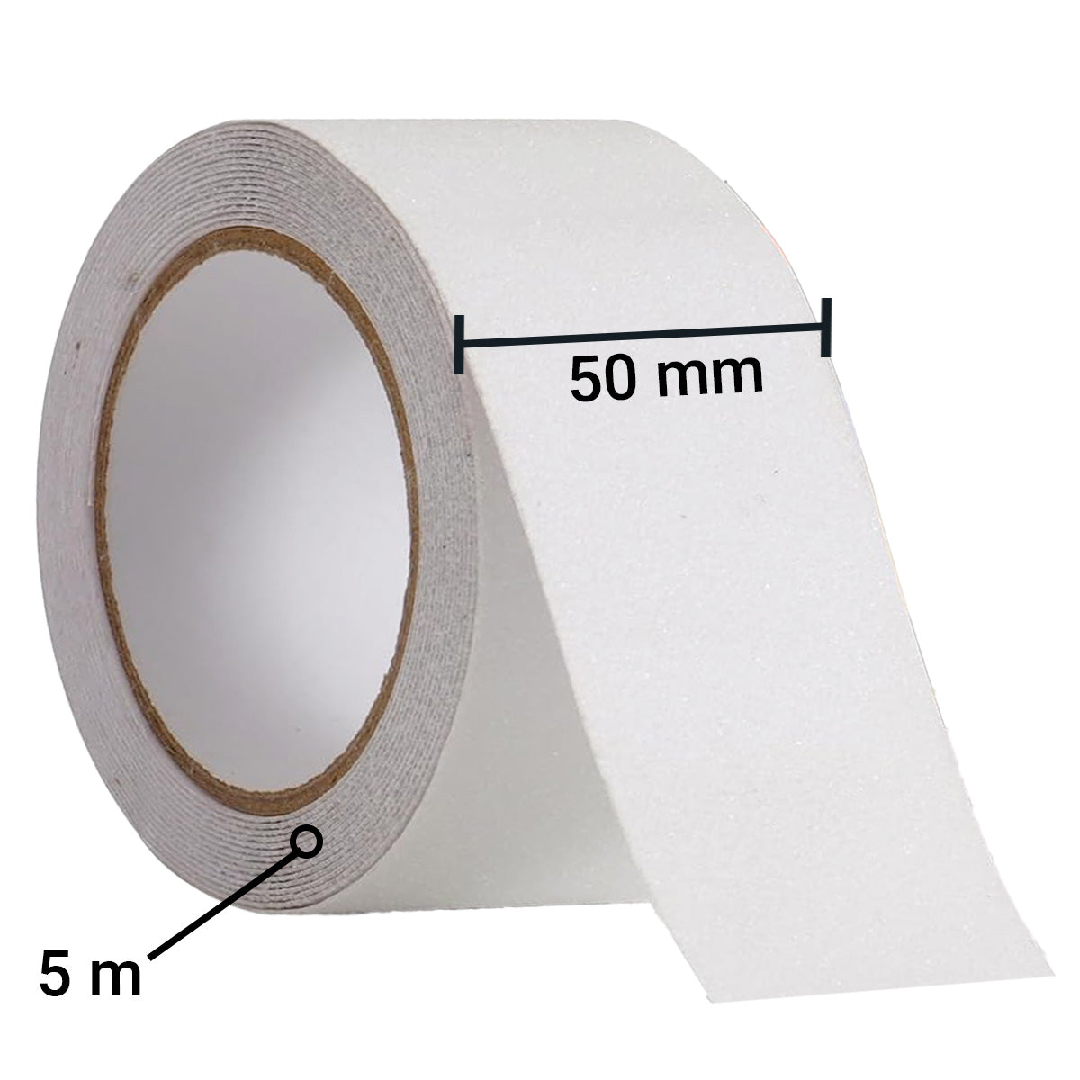 TRENDIKRAFT 50mm x 5 meter Transperant Anti Skid Anti Slip Grip Tape for Stairs Waterproof Adhesive Caution Tape for Slippery Floors Staircase Ramps Indoor Carpet Outdoor Use Keeps You Safe