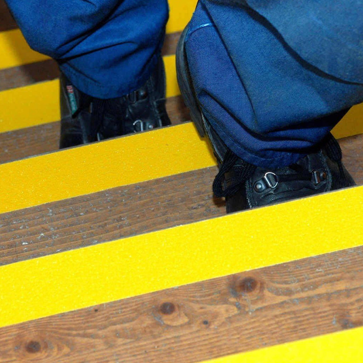 TRENDIKRAFT 50mm x 18 meter Yellow Anti Skid Anti Slip Grip Tape for Stairs Adhesive Tape for Slippery Floors Staircase Ramps Indoor Outdoor Use Keeps You Safe