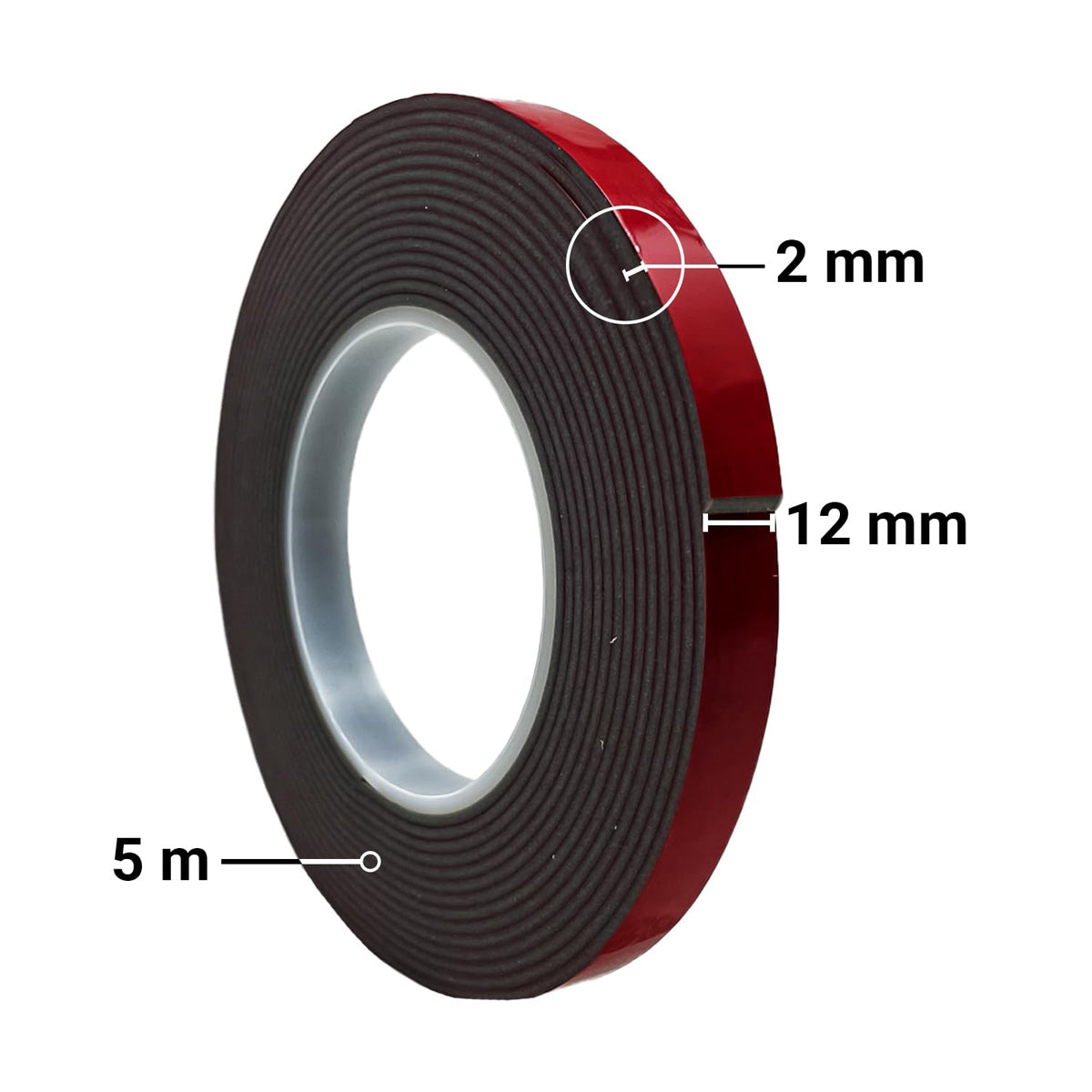 TRENDIKRAFT Pack of 3 Two Way Double Sided Tape Combo of Heavy Duty Acrylic Foam Tape For Car (5mtr), Transparent Nano Tape (3mtr) and Both Side Adhesive White Foam Tape (5mtr) For Wall Craft