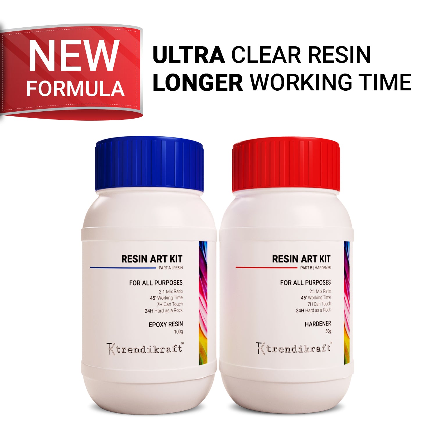 TRENDIKRAFT Twin Coaster Resin Art Kit