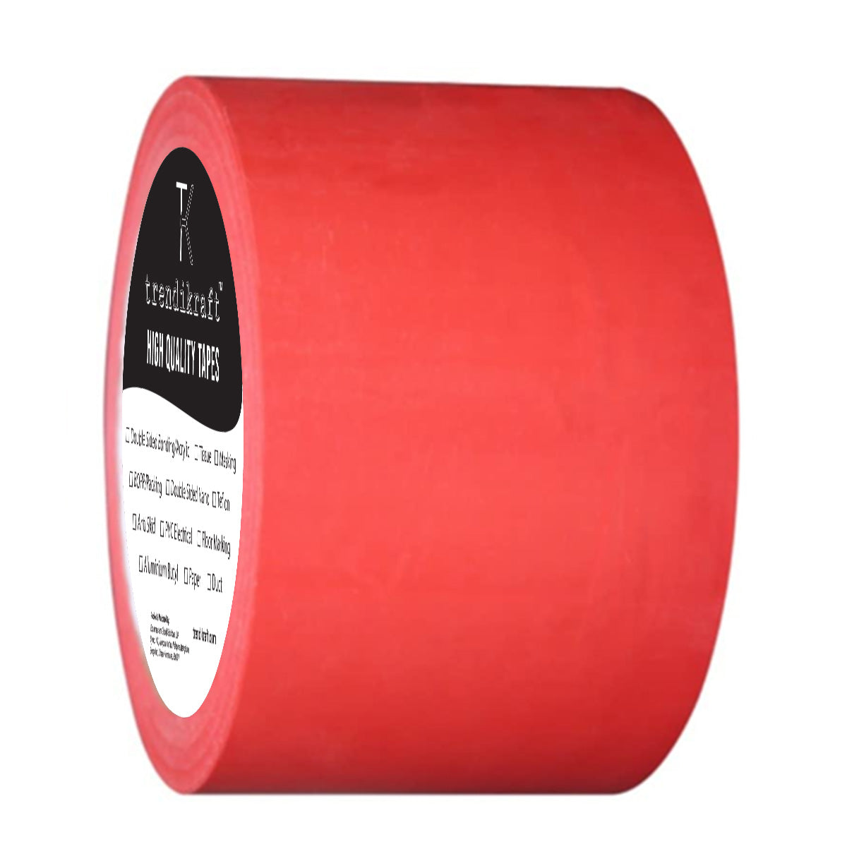 TRENDIKRAFT 4 Inch x 15 mtr Vastu Red Yellow White Blue Green Color Tape For Toilet, Kitchen and Home Entrance, Vastu Tape Remedy (5 Colors)
