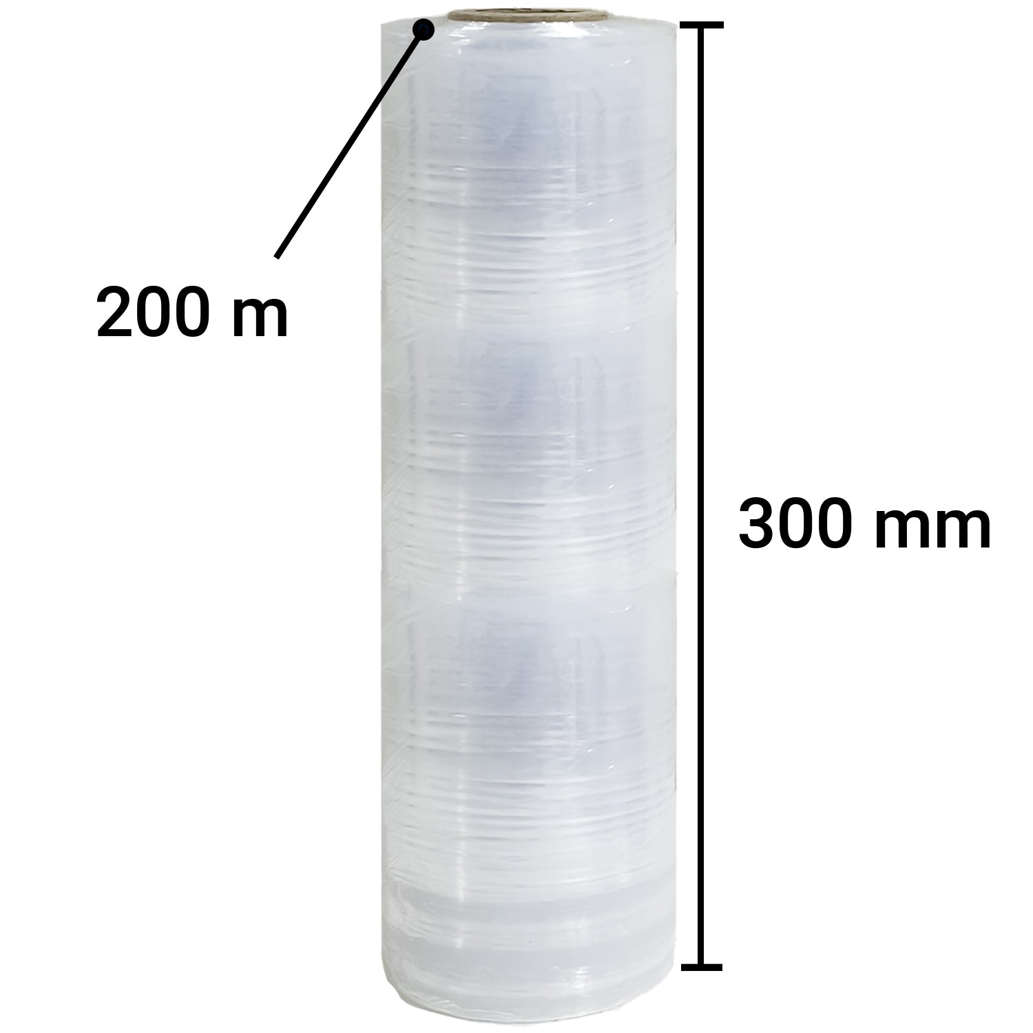 TRENDIKRAFT 12 Inch (30 Cm) X 200 Meters Large Transparent Stretchable Film Wrap Multipurpose Packing Material Roll (Pack of 1)