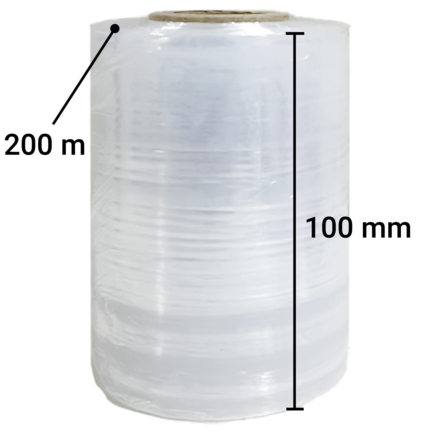 TRENDIKRAFT 4 inch X 200 metres Transparent Stretch Wrap Film Wrapper Roll for Shrink Packing & Wrapping Luggage (Pack of 1)