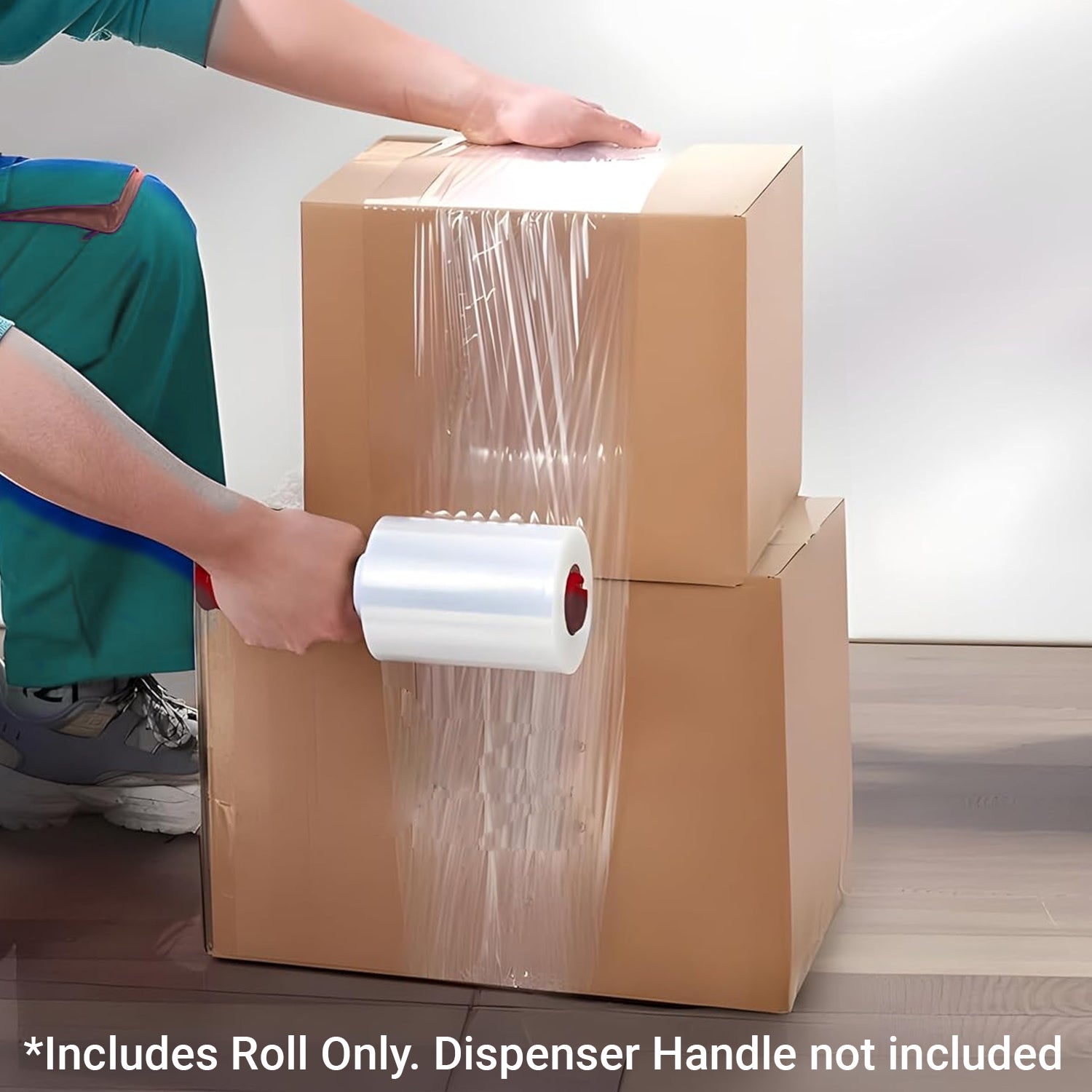 TRENDIKRAFT 4 inch X 200 metres Transparent Stretch Wrap Film Wrapper Roll for Shrink Packing & Wrapping Luggage (Pack of 1)