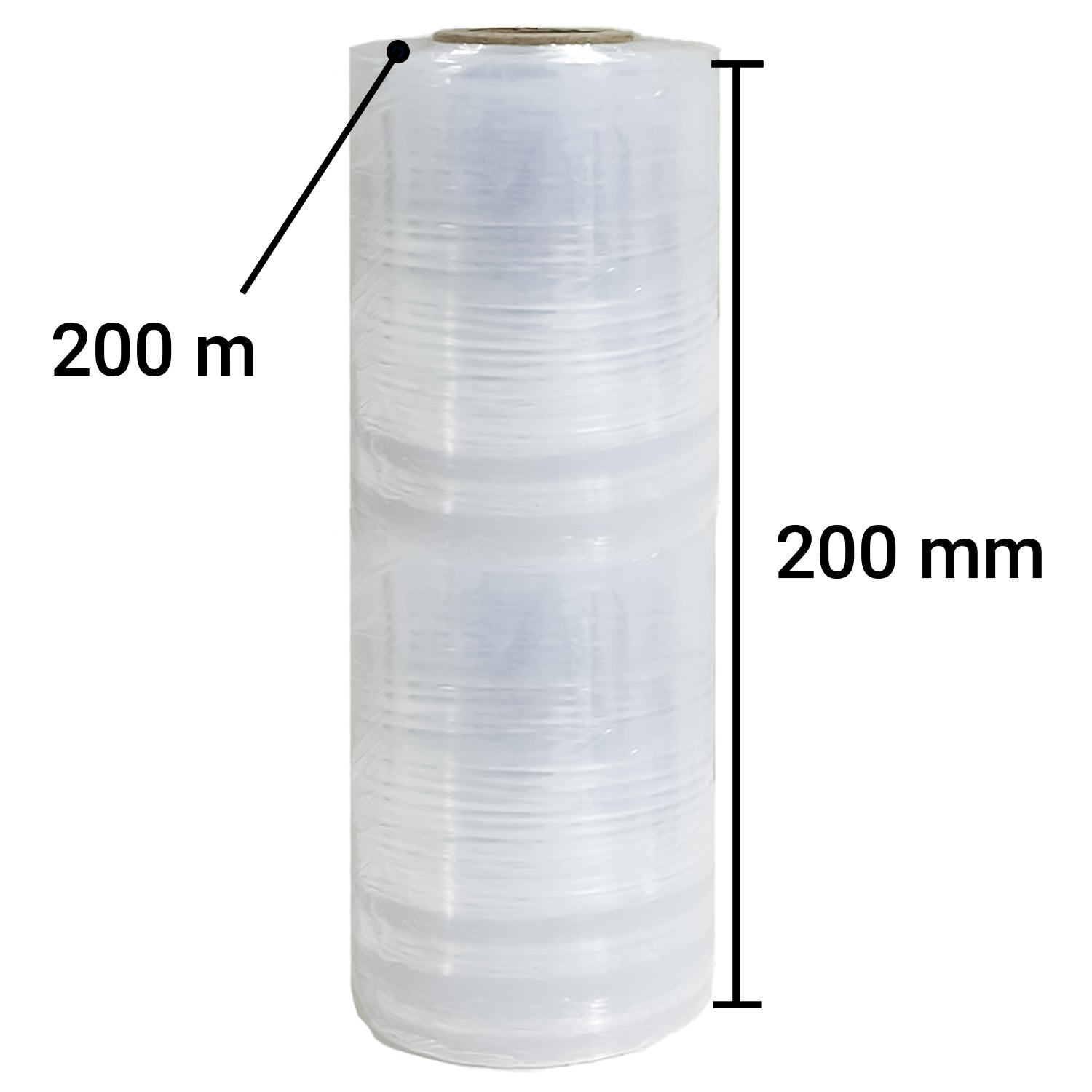 TRENDIKRAFT 8 inch X 200 metres Transparent Stretch Wrap Film Wrapper Roll for Shrink Packing & Wrapping Luggage (Pack of 1)