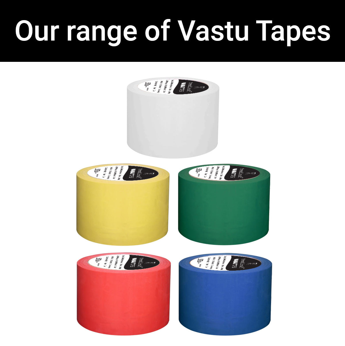 TRENDIKRAFT 4 Inch x 15 mtr Vastu Yellow Color Tape For Toilet, Kitchen and Home Entrance, Vastu Tape Remedy (Yellow, 4 Inch, 15 metres)