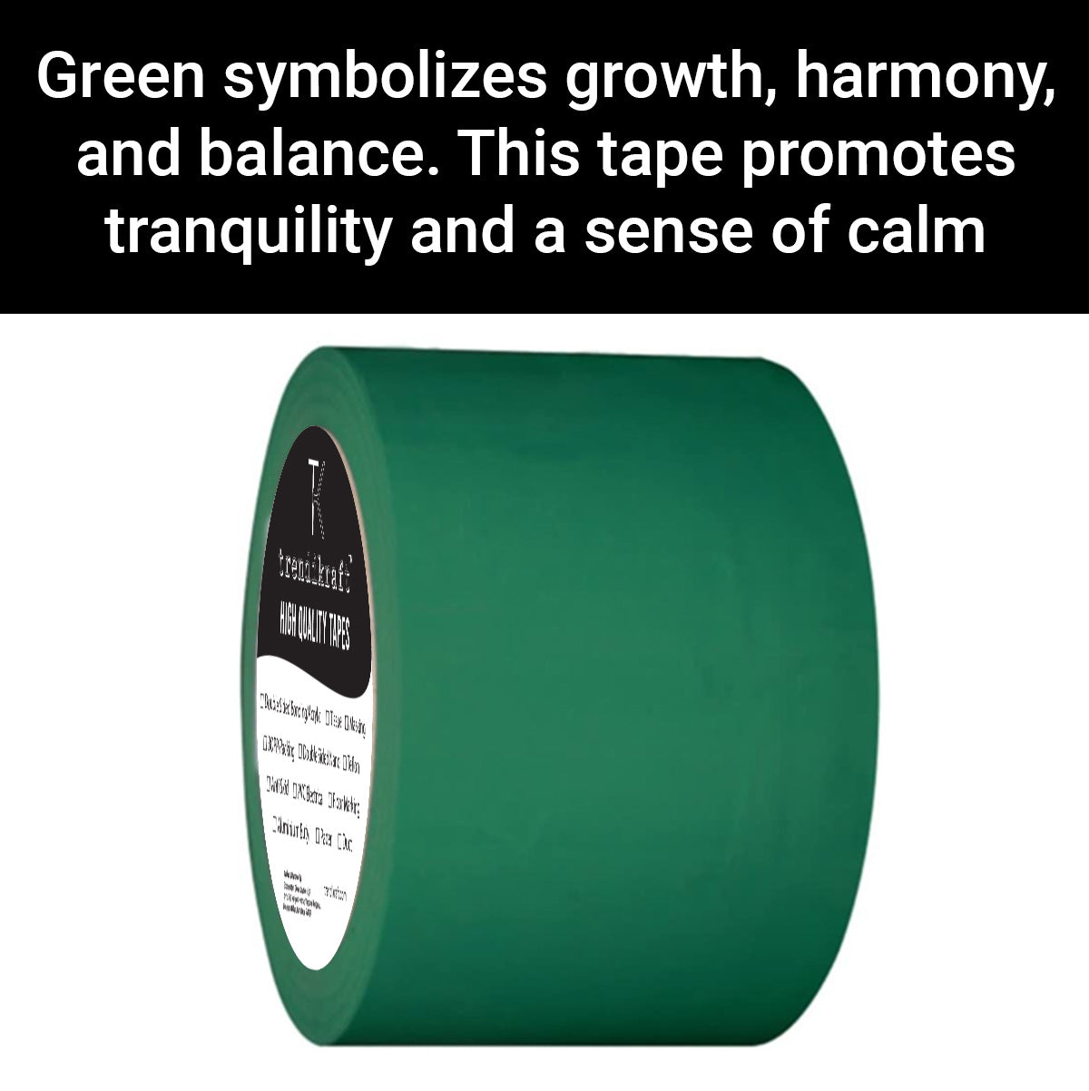 TRENDIKRAFT 4 Inch x 15 mtr Vastu Green Color Tape For Toilet, Kitchen and Home Entrance, Vastu Tape Remedy (Green, 4 Inch, 15 metres)
